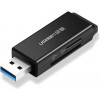 UGREEN Card Reader TF/SD USB 3.0 Black (40752) - зображення 1