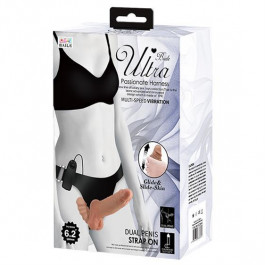   Baile Ultra Vibrating Dual Penis Strap On 6.2" (6603BW0699)