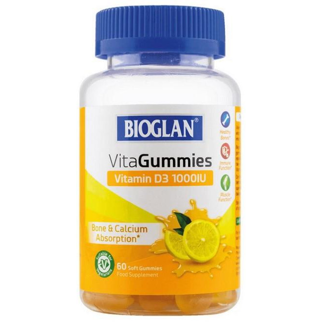 Bioglan Vitamin D3 60 шт Лимон - зображення 1