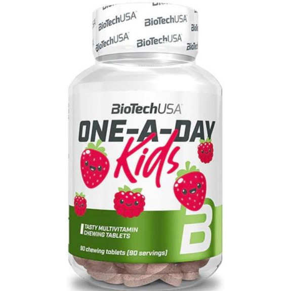 BiotechUSA One-A-Day Kids 90 chew tabs мультивитамин - зображення 1