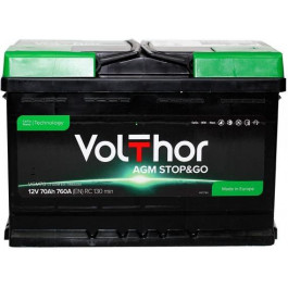   VOLTHOR 6СТ-70 АзЕ AGM Stop&Go (713070)