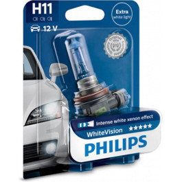   Philips H11 WhiteVision Ultra +60% 55W 12V 4000K 12362WVUB1