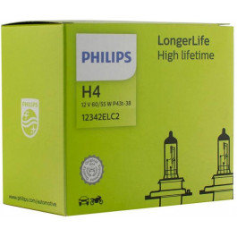   Philips H4 Longer Life 12В 60/55w (12342ELC2)