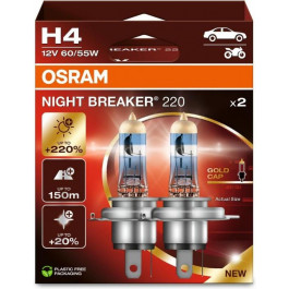   Osram H4 NIGHT BREAKER +220% 60/55W 12V P43t (64193NB220-2HB)