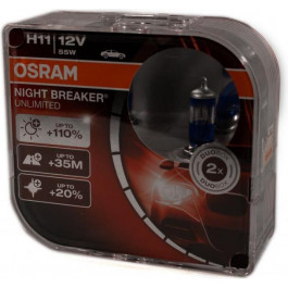   Osram H11 Night Breaker Unlimited 12V 55W (64211NBU-HCB)