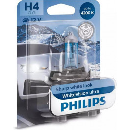   Philips H4 WhiteVision ultra +60% 4200K 12342WVUB1 [1 шт.]