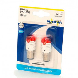   NARVA P21/5W 12V 21/5W BAY15d (LED) Red 180964000