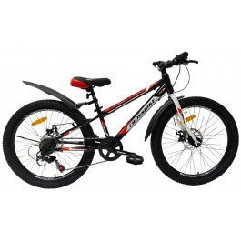   Crossbike Legion 24" 2024 / рама 11" чорний/червоний (24CJS-005226)