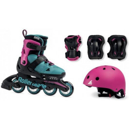   Rollerblade Microblade Cube G / размер 28-32 pink/emerald green (070623001A8 28-32)