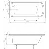 Roca Linea 150x70 (A24T010000) - зображення 2