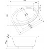 Roca Orbita 140x100 (A24T185000) - зображення 2