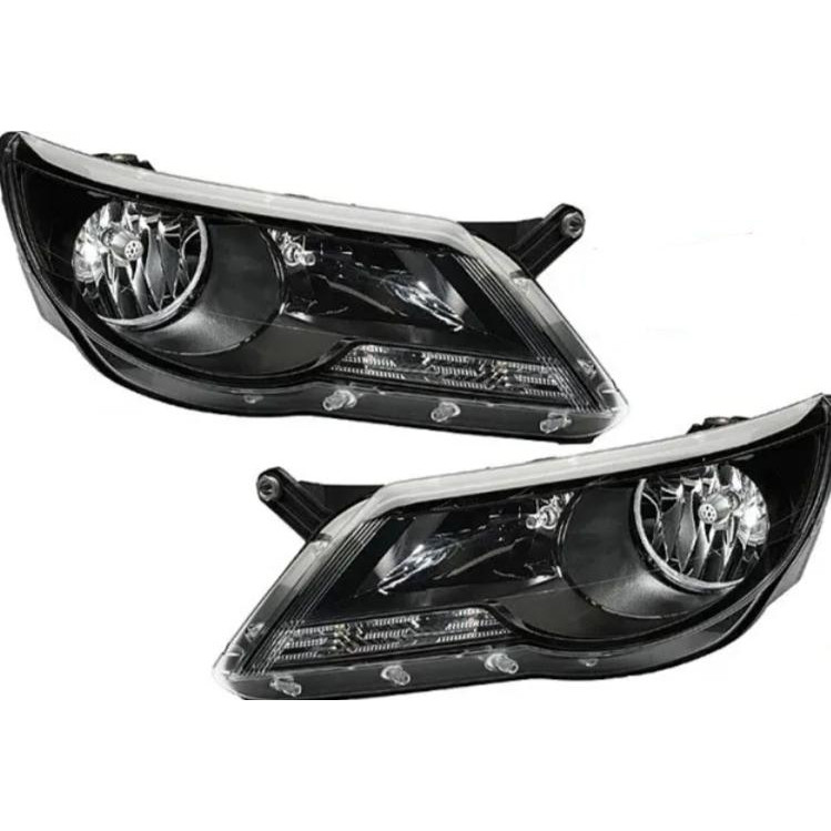 Hella Передні фари Volkswagen Tiguan 2007-2011 чорні Design,кт 2шт 1ED 247 038-831 - зображення 1