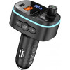 Hoco E62 Fast PD20W+QC3.0 car BT FM transmitter Black - зображення 5