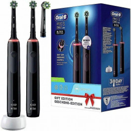   Oral-B D505 PRO 3 3900 Black + Black 3 насадки