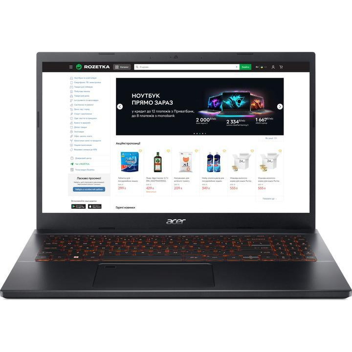 Acer Aspire 7 A715-76G-56U7 Charcoal Black (NH.QN4EU.001) - зображення 1