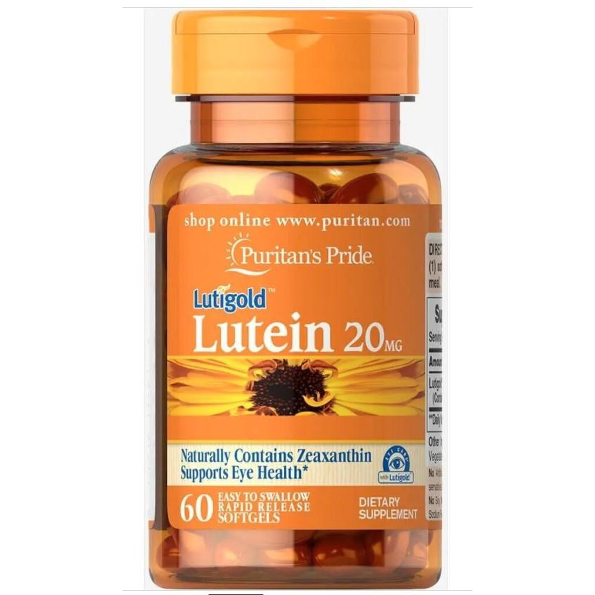 Puritan's Pride Lutein 20 mg 60 капс - зображення 1