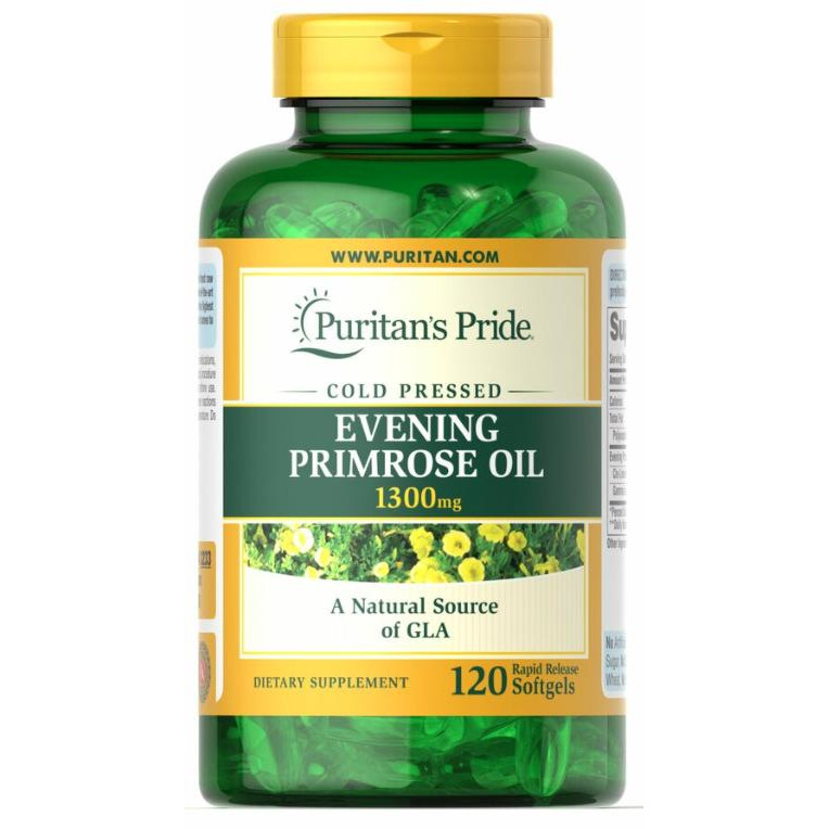 Puritan's Pride Evening Primrose Oil 1300 mg 120 капс - зображення 1