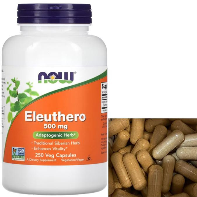 Now Eleuthero 500 mg 250 капсул - зображення 1