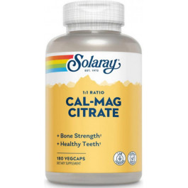   Solaray Cal-Mag Citrate 180 капсул