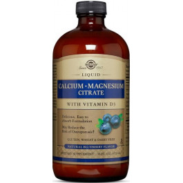   Solgar Calcium Magnesium Citrate with vit D3 473 мл чорниця