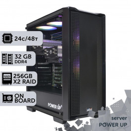   PowerUp #29 Xeon E5 2680 v3/32 GB/SSD 240 GB х2 Raid/Int Video (140029)