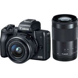   Canon EOS M50 kit (15-45mm + 55-200mm) IS STM Black (2680C054)