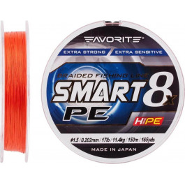   Favorite Smart PE 8x #1.5 / Red Orange / 0.202mm 150m 11.4kg