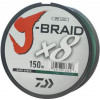 Daiwa J-Braid X8 Dark Green / 0.18mm 150m 12.00kg - зображення 3