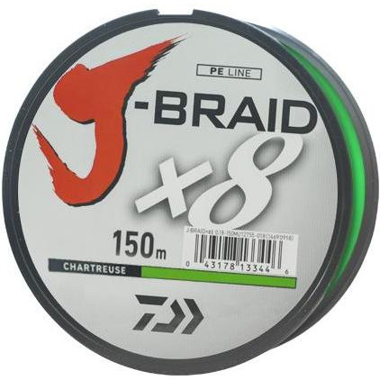 Daiwa J-Braid X8 Chartreuse (0.10mm 150m 6.00kg) - зображення 1