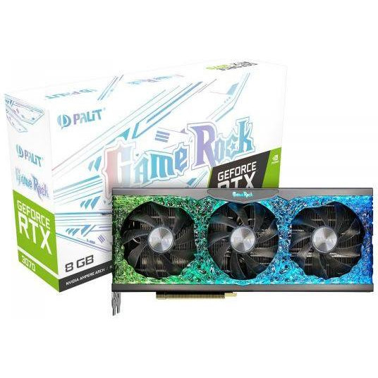 Palit GeForce RTX 3070 GameRock OC V1 (NE63070H19P2-1040G/LHR) - зображення 1