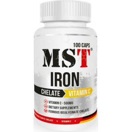   MST Nutrition Iron Chelate Vitamin C 100 caps