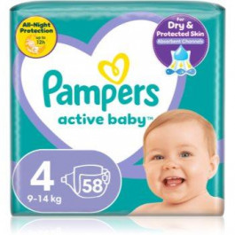   Pampers Active Baby 4, 58 шт