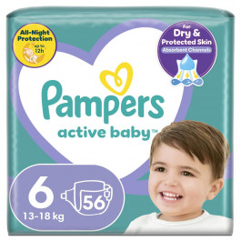   Pampers Active Baby-Dry Extra Large 6 (56 шт.)