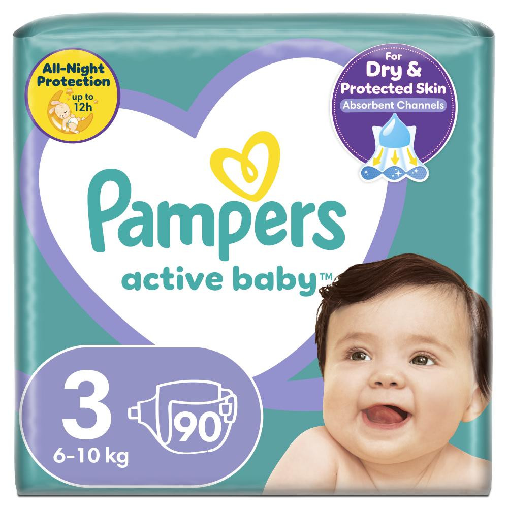 Pampers Active Baby-Dry Midi 3 (90 шт) - зображення 1