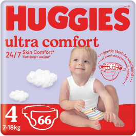   Huggies Ultra Comfort Mega 4, 66 шт