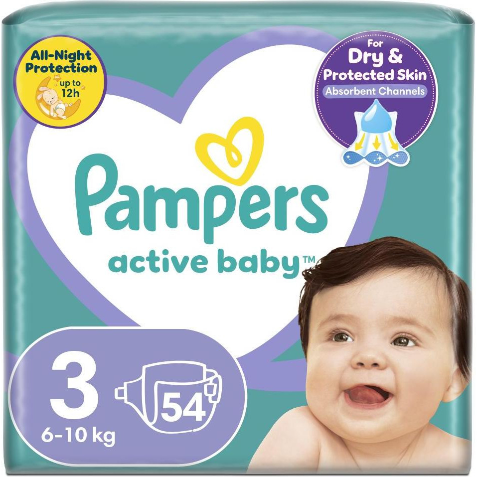 Pampers Active Baby-Dry Midi 3 (54 шт.) - зображення 1