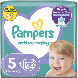   Pampers Active Baby-dry Junior 5 (64 шт)