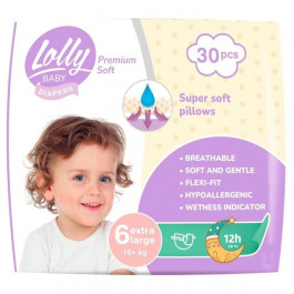   Lolly baby Premium Soft 6, 30 шт