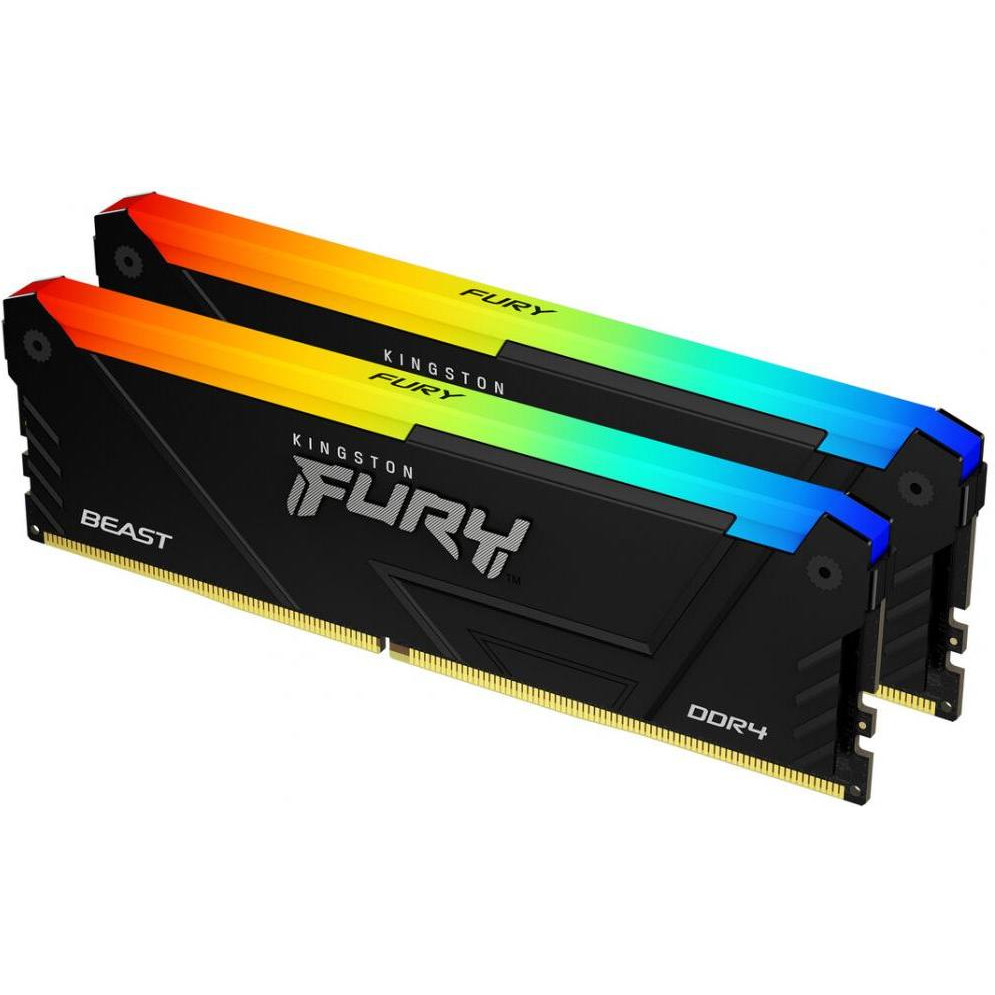 Kingston FURY 16 GB (2x8GB) DDR4 3200 MHz Beast RGB (KF432C16BB2AK2/16) - зображення 1