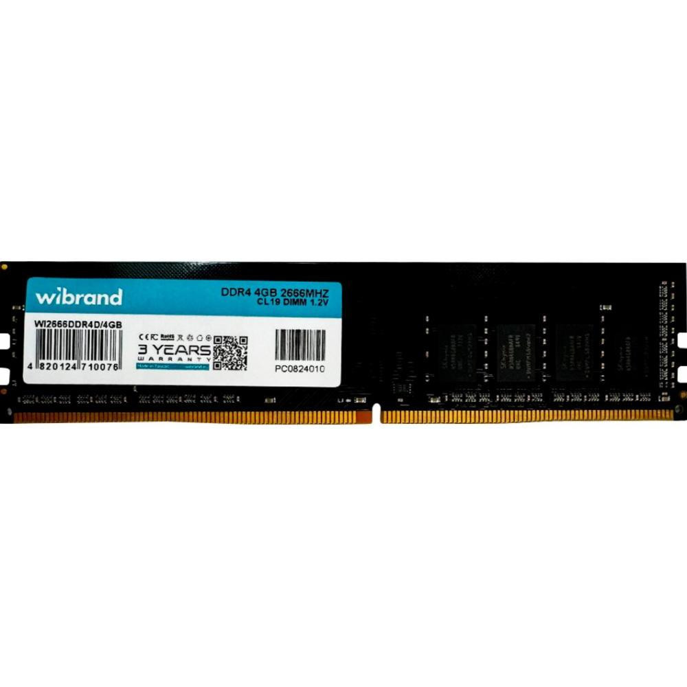 Wibrand 4 GB DDR4 2666 MHz (WI2666DDR4D/4GB) - зображення 1