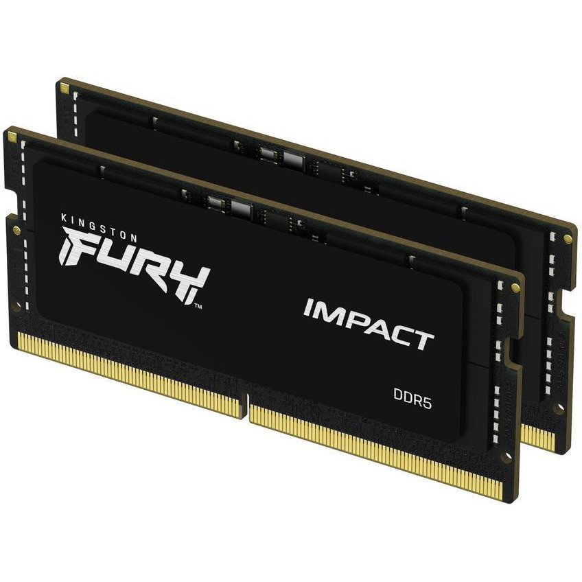 Kingston FURY 16 GB (2x8GB) SO-DIMM DDR5 4800 MHz Impact (KF548S38IBK2-16) - зображення 1