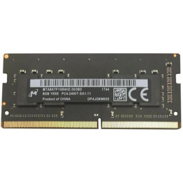   Micron 8 GB SO-DIMM DDR4 2400 MHz (MTA8ATF1G64HZ-2G3B2)