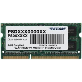   PATRIOT 4 GB SO-DIMM DDR3 1600 MHz (PSD34G1600L81S)