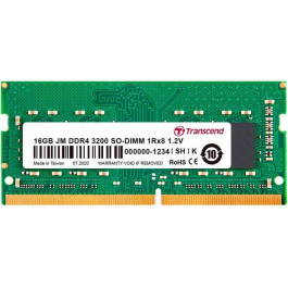   Transcend 16 GB SO-DIMM DDR4 3200 MHz JetRam (JM3200HSB-16G)