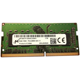   Micron 8 GB SO-DIMM DDR4 2666 MHz (MTA8ATF1G64HZ-2G6H1)