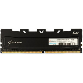   Exceleram 16 GB DDR4 2666 MHz Black Kudos (EKBLACK4162619C)