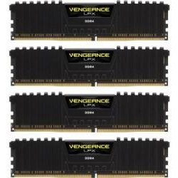   Corsair 64 GB (4x16GB) DDR4 2400 MHz Vengeance LPX (CMK64GX4M4A2400C14)