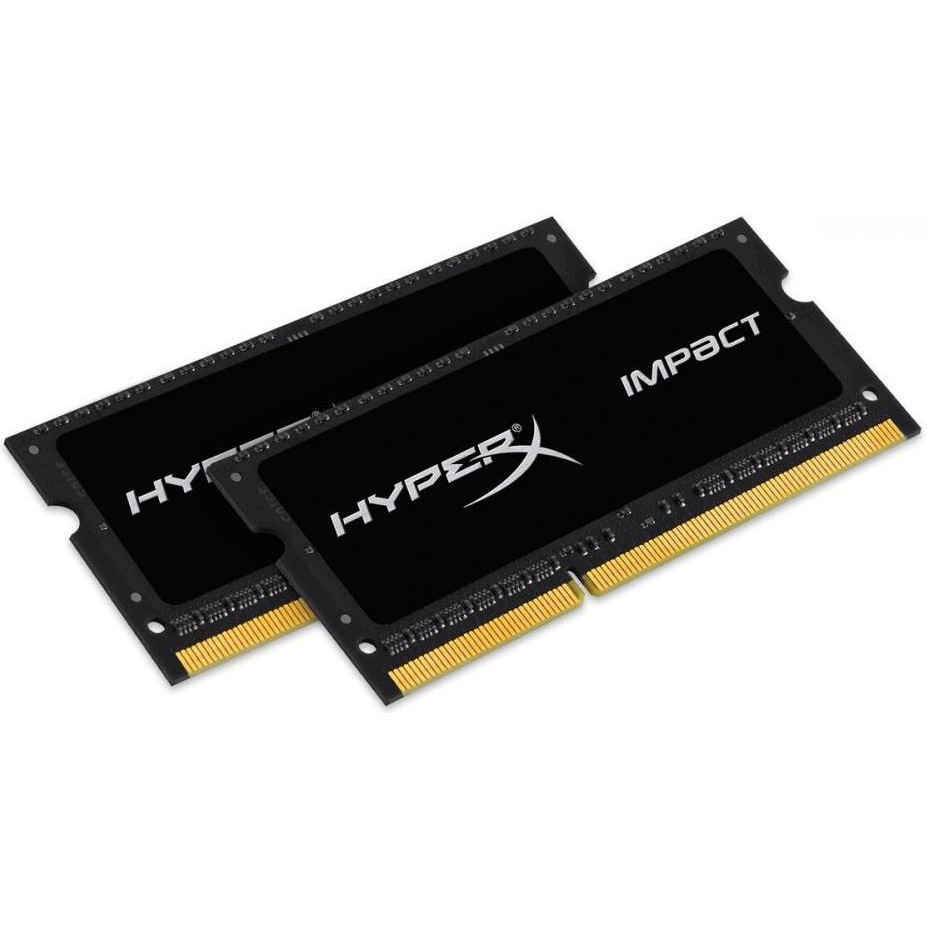 HyperX 16 GB (2x8GB) SO-DIMM DDR3L 1600 MHz IMPACT (HX316LS9IBK2/16) - зображення 1