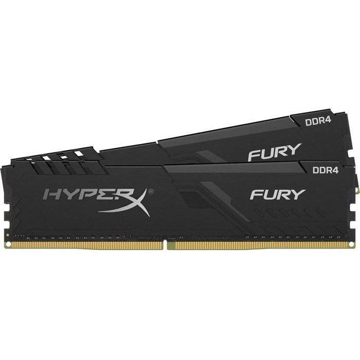 HyperX 64 GB (2x32GB) DDR4 2666 MHz Fury Black (HX426C16FB3K2/64) - зображення 1