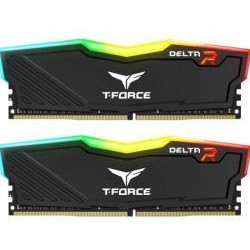 TEAM 32 GB (2x16GB) DDR4 3200 MHz Delta RGB Black (TF3D432G3200HC16FDC01) - зображення 1